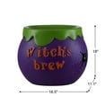 thumbnail image 4 of Mr. Halloween 14in Cauldron Lit Blow Mold Candy Bowl, 4 of 4