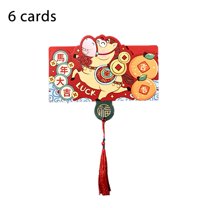 Pekkaxy 2025 Year of the Horse Folding Red Envelope, Multi-Layer Cash Slot with Auspicious Decor, for Lunar New Year Gifts, Business Blessings, and Holiday