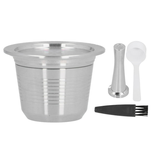 Cápsula de café recargable de acero inoxidable, cápsula reutilizable, filtro de repuesto para máquina Nestlé.