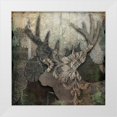thumbnail image 1 of Sophie 6 12x12 White Modern Wood Framed Museum Art Print Titled - Gothic Forest Deer, 1 of 4