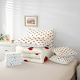 thumbnail image 5 of Homewish Romantic Love Heart Twin Bedding Sets 7-Piece, Kawaii Cute Cartoon Bedding Comforter Set, Teens Kids Girls Female Reversible Sheet Sets, Super Cozy Room Decor, 5 of 7