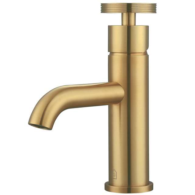 Ancona Nova Single Hole Single Lever Bathroom Faucet in Titanium Gold