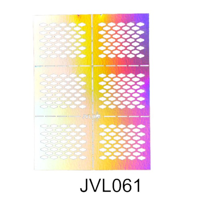 BECLOTH Nail Art Transfer Stickers Design Hollow Manicure Tips Decal Decoration Too V