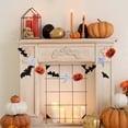 thumbnail image 2 of Xuniizn Happy Halloween Banner Indoor 5.97Ft Black and Orange Bunting Halloween Banners for Halloween Party Decorations, Fireplace Wall Halloween Decorations for Home Indoor & Outdoor, 2 of 7