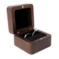 thumbnail image 2 of Ring Box Square Portable Wood Vintage Design Earring Box for Wedding style B One Size, 2 of 13