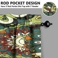 thumbnail image 3 of Paisley Design Kitchen Curtains - Vintage Tier Cafe Curtains for Bathroom Living RV Rod Pocket Window Drapes 36 Inch 2 Panels Set 28"x36" Window Treatment Tiers, 3 of 4