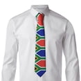 thumbnail image 2 of Men'S South African Flag Tie Fashion Causal Printed Necktie, 2 of 7
