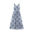thumbnail image 4 of DHFJKG Summer Dresses Women Beach Boho Sleeveless Long Dress Scoop Neck Floral Printed Maxi Dress Flowy A Line Vacation Clothes Versatile Dresses, 4 of 4