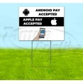 thumbnail image 1 of We Accept Online Pay (18" x 24") Yard Sign, Includes Metal Step Stake, 1 of 6