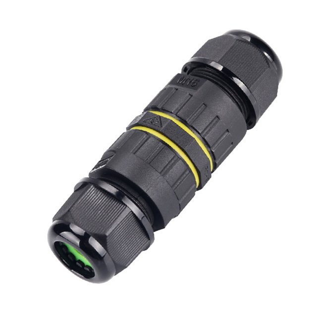 Conector de cable eléctrico para exteriores, caja de conexiones impermeable IP68, 2 pines, φ7-10 mm