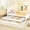 White, variant on White Twin Size Bed With Trundle And Drawers - Strong Pine Construction, Enhances Bedroom Ambiance Comfort Platform Robust Structure, Adds Rustic Charm To Your Room