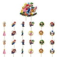thumbnail image 3 of 25 PCS Mario Cupcake Toppers Party Cake Food Picks Decorations for Anime Theme Baby Shower Kids Birthday Party Supplies, 3 of 4