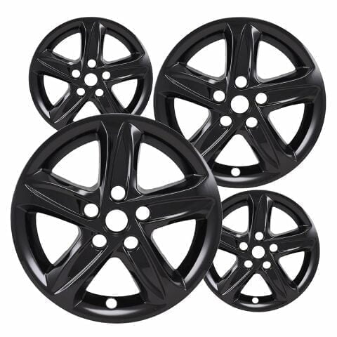 Set of 4 16 inch Gloss Black ABS Wheel Covers Compatible with 2019-2025 Chevrolet Malibu LS Rims