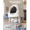 thumbnail image 6 of Self Cleaning Cat Litter Box, 90L Large Capacity with APP Control & Smart Safety Sensors, Cats 2.2–15 lbs, Quiet Operation, Easy Clean Detachable Globe, Cream White, 6 of 8