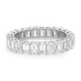 thumbnail image 2 of 3.71Cttw Emerald Cut Diamond Eternity Band Ring 18K White Gold Size 6.5, 2 of 4