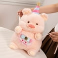 thumbnail image 3 of Pink Pig Plush Stuffed Animal-8'' Kawaii Pig Plush Doll - Adorable Birthday Pig Gift for Kid & Adult, 3 of 5