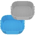 thumbnail image 2 of 2Pcs Air Fryer Silicone Pot avec Poignée Réutilisable Air Friteuse Doublure Résistant à la Chaleur Air Friteuse Panier en Silicone Plat Cuisson Poêle Air Fryer Accessoires Doublures pour Four Air Fryer Four Micro-Ondes, 2 of 9