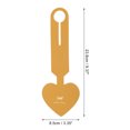 thumbnail image 2 of Unique Bargains 1 Pc Heart Shape Luggage Tag for Travelling Ginger Yellow Polyurethane, 2 of 5
