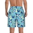 thumbnail image 3 of Kdxio Flying Swallows Pattern Mens Casual Shorts - Drawstring Summer Beach Sports Shorts for Men, 3 of 9