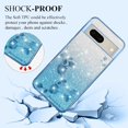 thumbnail image 3 of Cover for Google Pixel 7 Case Clear Glitter Sparkle Aesthetic Google Pixel 7 Phone Case Silicone Soft Flower Anti-Scratch Shockproof Funda Purple Slim (Blue), 3 of 14