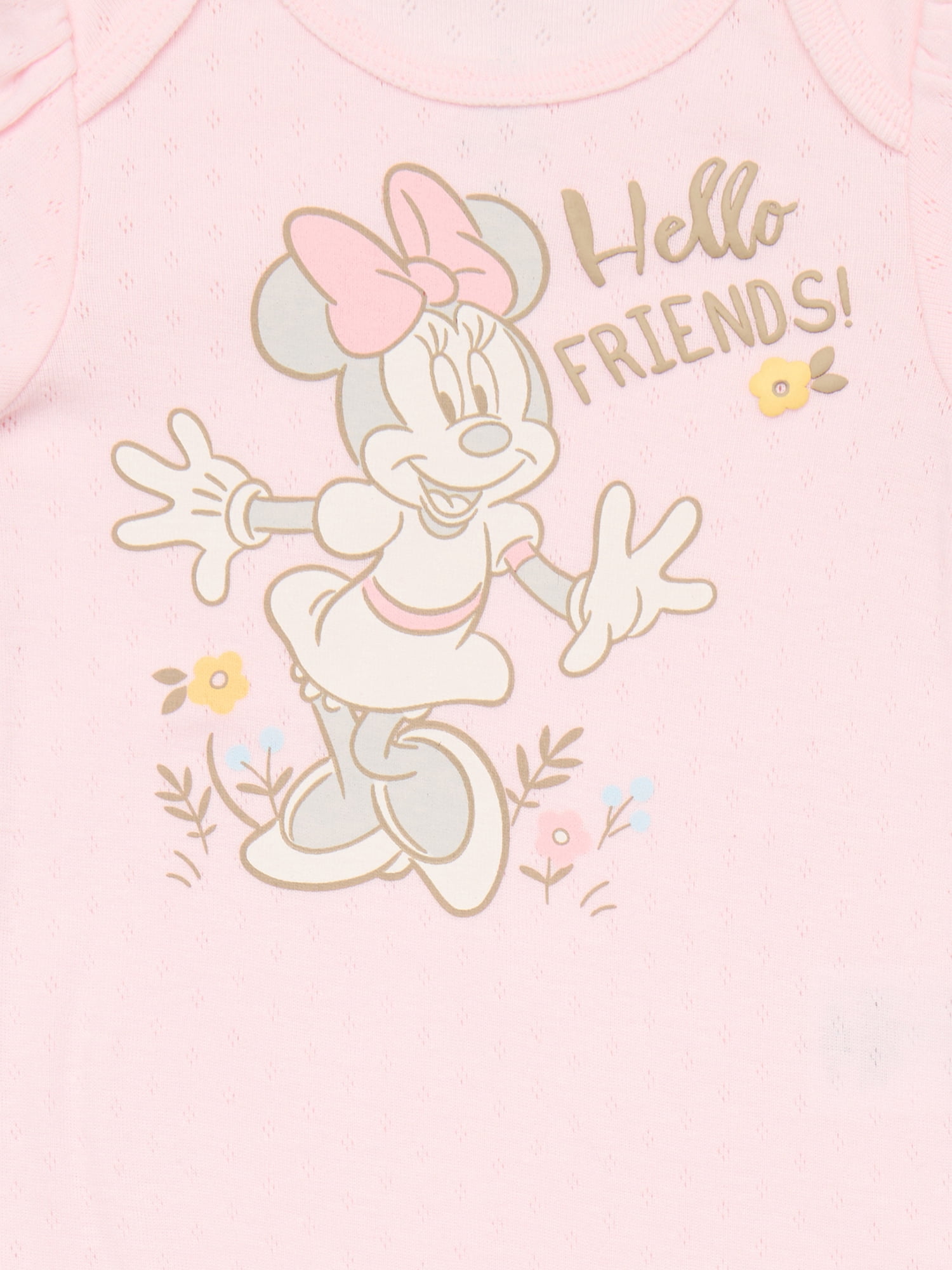 Disney Baby Wishes and Dreams Character Baby Layette Newborn Essentials Gift Set, 4-Piece, Sizes Newborn-12 Months