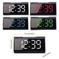 thumbnail image 4 of Reloj despertador digital Seitruly con funciones múltiples y luz azul, 4 of 6