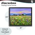 thumbnail image 4 of Stupell Industries Rustic Lodge Candy Colored Blooms Black Floating Frame Canvas Art, 31 x 25, by Lee Ann Zirbes, 4 of 8