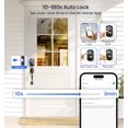thumbnail image 3 of Veise Wifi Fingerprint Smart Lock, Keyless Entry, Digital Keypad Deadbolt, App Remote Control, Easy Installation, Matte Black, 3 of 9
