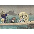 thumbnail image 3 of Chikanobu, Yoshu (Hashimoto) 18x14 Black Modern Framed Museum Art Print Titled - Between te banks of the Sumida Bokutei I, 3 of 5