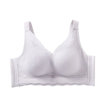 Bpmpbo Women s Push up Lace Bras Full Figue Non-Padded Underwired Support Plunge Bra Women s Lace-free Thin Cups Side-folded Breasts Big Breasts And Small Underwear