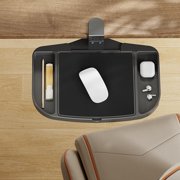 Adjustable Mouse Pad Stand with Storage, Clamp-On Design for Desk Organization