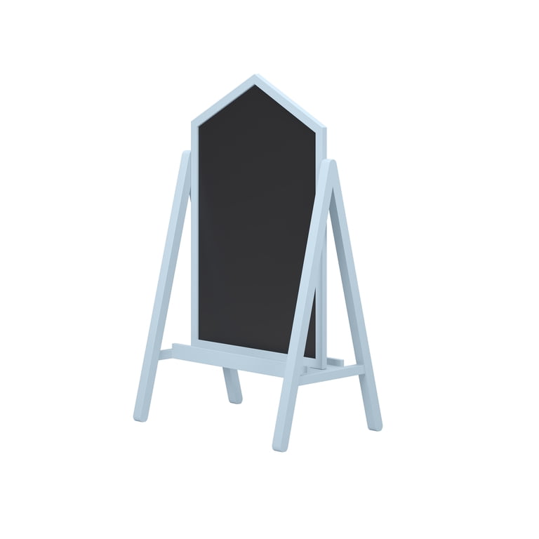 House of Happy Double-Sided Art Easel, Blue Chalkboard & Whiteboard photo 3
