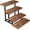 4 Tier - 1 Pack, variant on Wooden Risers Display Stands, Cupcake Stand for 50 Cupcakes, Stepped Dessert Table Display Set with Metal Frame Tiered Tray Stand, Serving Trays for Party, Farmers Market Display – Lilybud