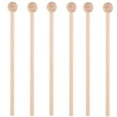 thumbnail image 1 of TEHAUX 6Pcs Hard Wood Mallets Percussion Sticks for Children Rhythm Training Music Practice Light Brown Color, 1 of 6