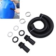 thumbnail image 1 of Plastic Rain Barrel Hose Connector Kit, Efficient Water Management, Rain Barrel Linking Kit, 39.4 Inch Linking Kit for Rainwater Collection System, 1 of 7