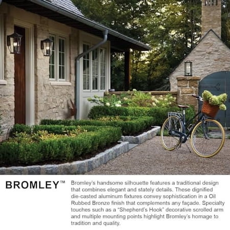 Hinkley Bromley Collection One Light Extra Small Wall Mount Lantern, Oil Rubbed Bronze