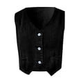thumbnail image 5 of Women's Summer Fitted Washable Denim Vest Oversize Denim Jacket Lined Denim Jacket Women plus Size Denim Jacket Distressed Denim Jacket for Women Jean Jacket for Girls Dark Denim Jean Jacket Big Girls, 5 of 5