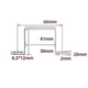 thumbnail image 2 of 10 pcs 40*40mm Square oblong tube clamp, Stainless steel square tube clamp, U-shaped tube clamp, Horse tube Saddle clamp JR2025032600745, 2 of 4