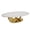 Gold, variant on HUMEHA Marble Texture Coffee Table with Stainless Steel Base,Modern White Oval Centre Table