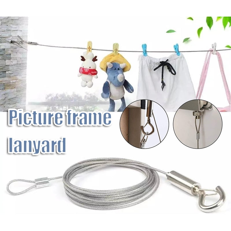 1.5mm Stainless Steel Cable Rigging Wire Rope Custom Sizes 12 to 25 Ft  FREESHIP 