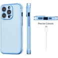 thumbnail image 2 of Case for iPhone 15 Pro Max 6.7" Luxury Plating Edge Case Cover Slim Lightweight Glossy Bling Phone Case Soft TPU Shockproof Bumper Case Electroplated Case,Blue, 2 of 12