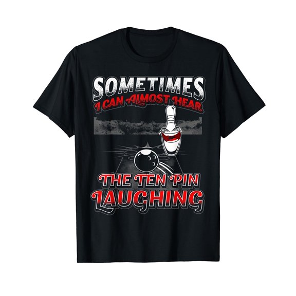 Hear 10 Pin Laughing Funny Bowling Shirt