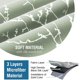 thumbnail image 4 of Cortinas opacas para dormitorio con estampado de papel de aluminio, rama de árbol, rama de árbol, aislamiento térmico, con ojales, cortinas que bloquean la luz, gruesas y suaves cortinas para ventana para sala de estar, 52 x 84 pulgadas, 2 paneles, salvia, 52 pulgadas de ancho x 63 pulgadas de largo, 4 of 5