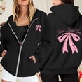 thumbnail image 2 of Chandail à Capuchon Décontracté pour Femmes avec Poche Zippée Manches Longues Sweat à Capuche Sport pour Activités Extérieures, 2 of 6