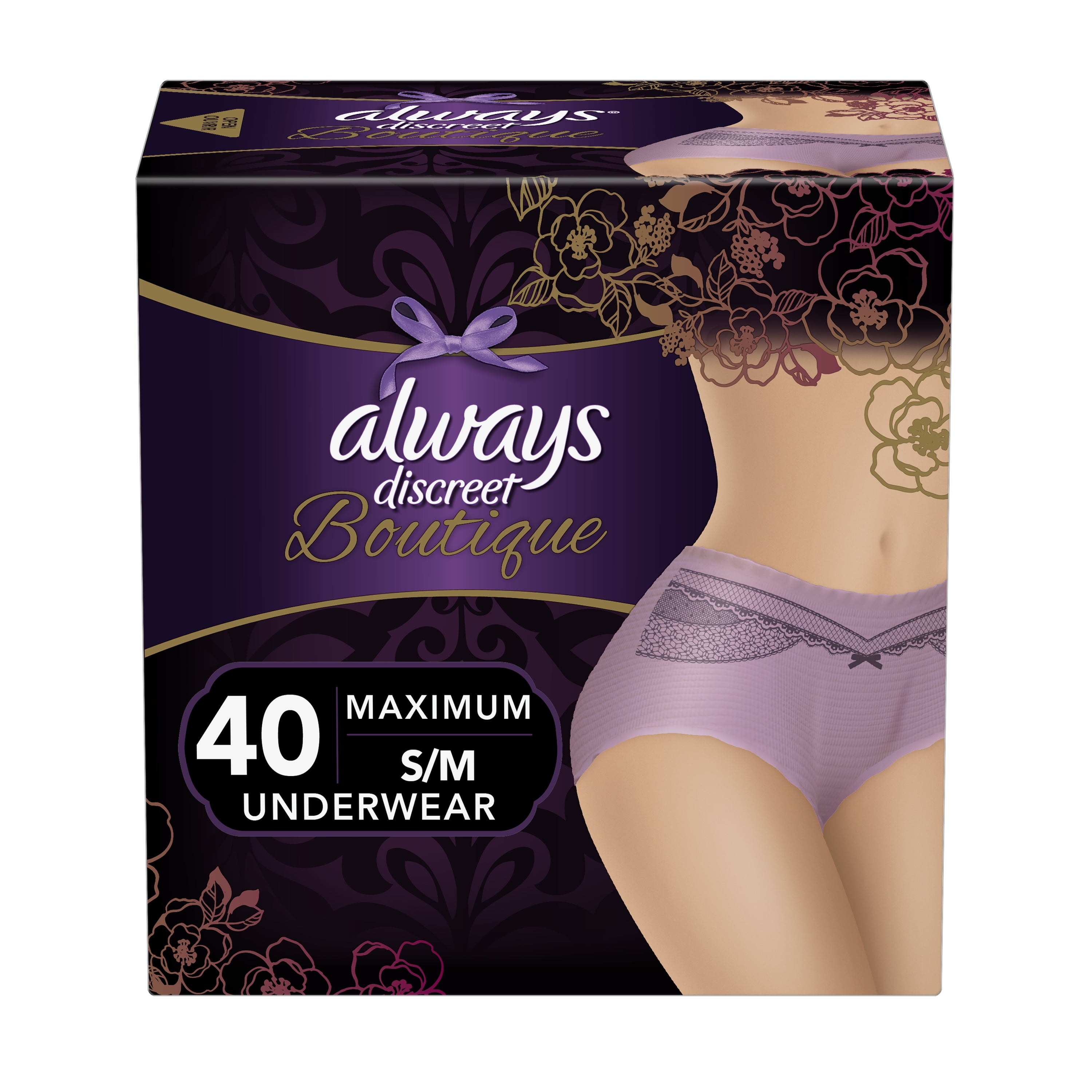 Always Discreet Boutique Low Rise Size Large Incontinence