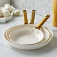 thumbnail image 3 of GreenPan Reserve Ceramic Nonstick 8", 10" and 12" Frypan Set | Cream with Gold-Tone Handles, 3 of 10