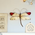 thumbnail image 2 of Eangee Home Design Dragonfly Wall Decor Red Tipped, Capiz and Metal, Indoor / Outdoor Safe, 14x1x12 Inches, 2 of 7