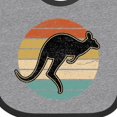 thumbnail image 4 of Inktastic Kangaroo Retro Australia Boys or Girls Baby Bib, 4 of 4