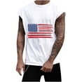 thumbnail image 1 of Hombres Moda Casual Impresión Suéter sin Mangas Cuello Redondo Tanque Deportivo, 1 of 4