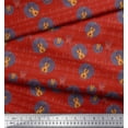 thumbnail image 3 of Soimoi Poly Georgette Fabric Notes & Guitar Musical Instrument Printed Craft Fabric by the Yard 52 Inch Wide, 3 of 3